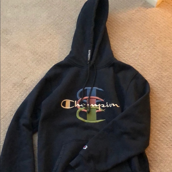 champion and supreme hoodie